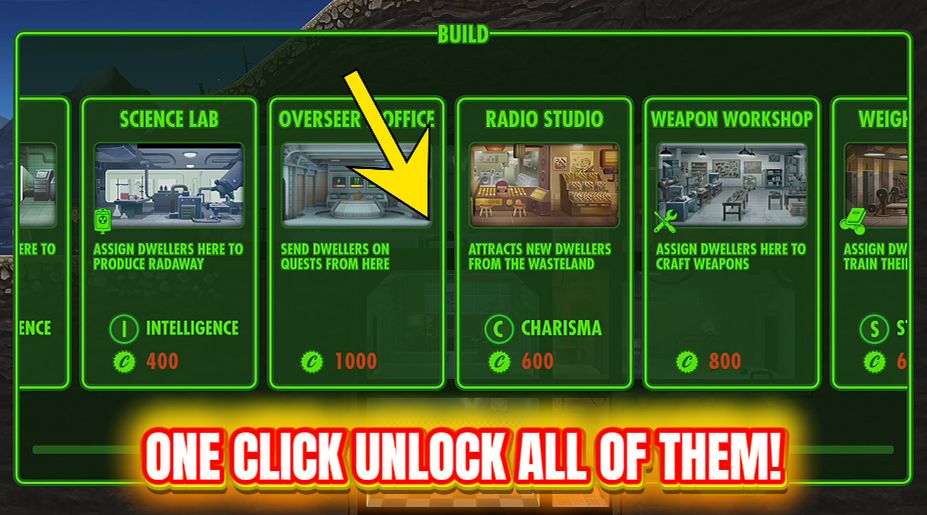 Fallout Shelter — Master Blueprint (Unlock All Rooms) (screenshot 2)